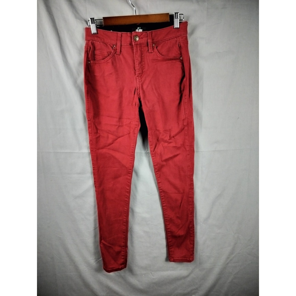 LuLaRoe Denim Jeans Women 26 Red Skinny Fit Stretch Casual Everyday Bottoms
